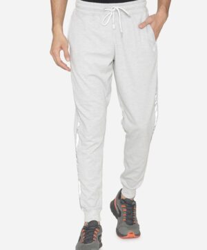 Men White Solid Joggers