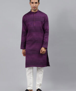 Men Purple Kurta