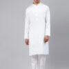 Men White Regular Pure Cotton Kurta with Pyjamas