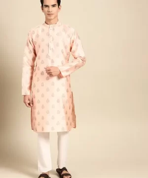 Men Ethnic Motifs Printed Regular Kurta with Pyjamas