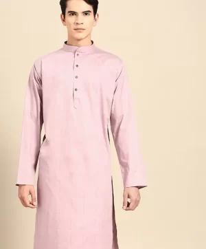 Geometric Woven Design Pure Cotton Straight Kurta