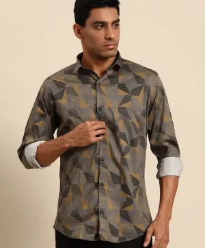 Men Smart Opaque Printed Casual Shirt