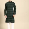 Men Striped Regular Pure Cotton Kurta with Pyjamas