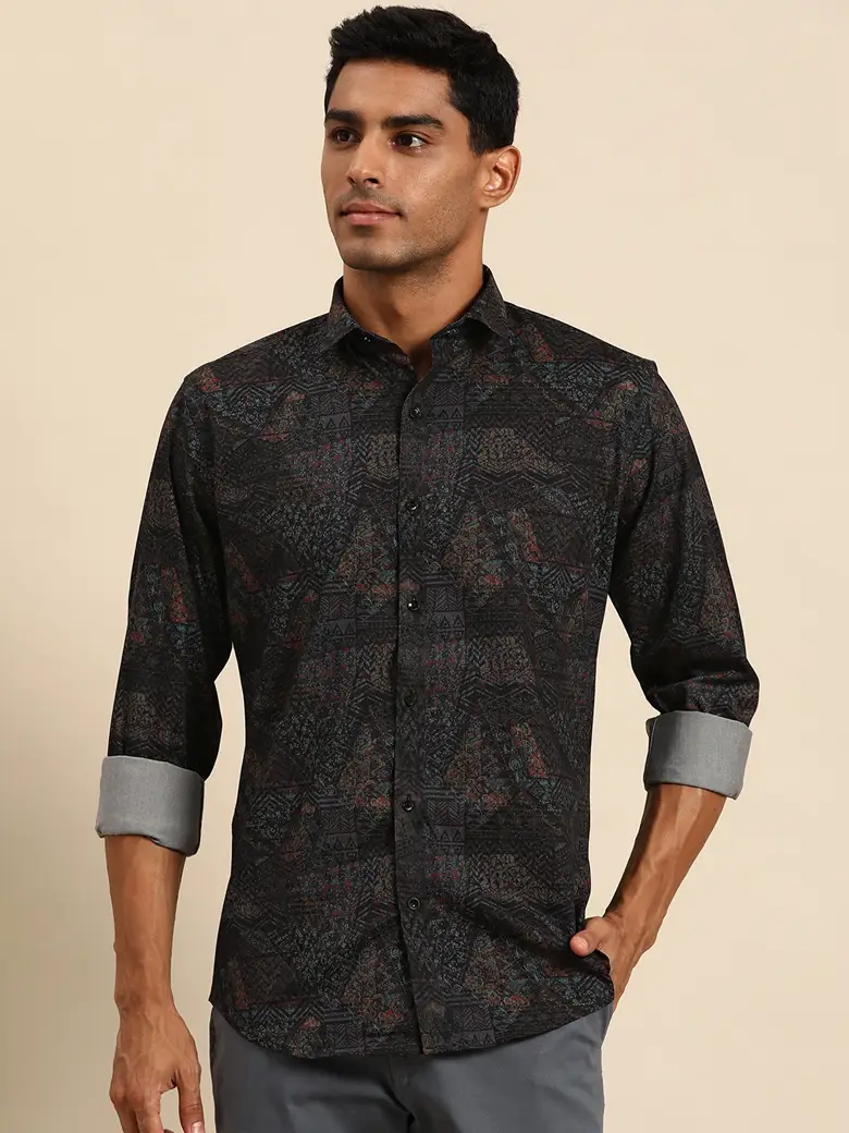 Men Smart Opaque Printed Casual Shirt
