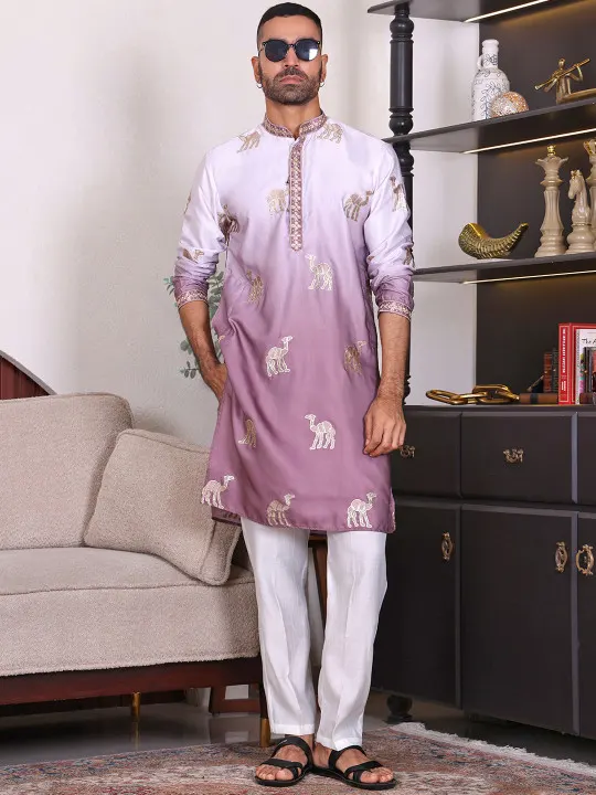 Men Ethnic Motifs Embroidered Sequinned Kurta