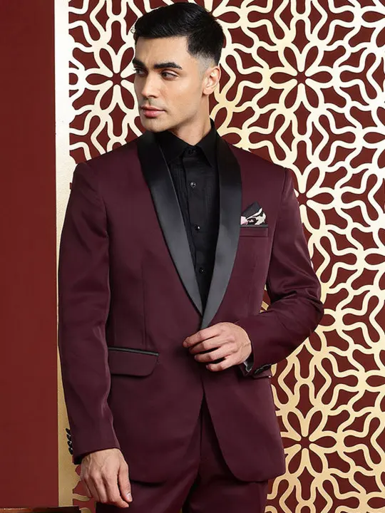 Shawl Collar Slim-Fit Tuxedo Blazer1