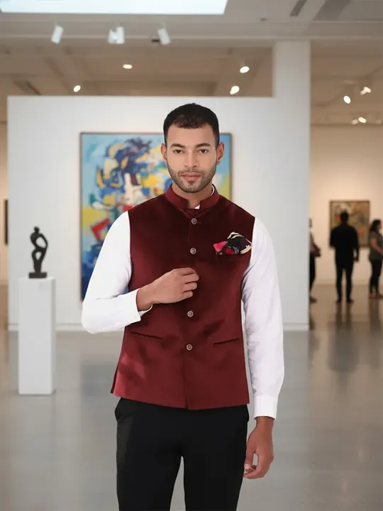 Mandarin Collared Nehru Jackets